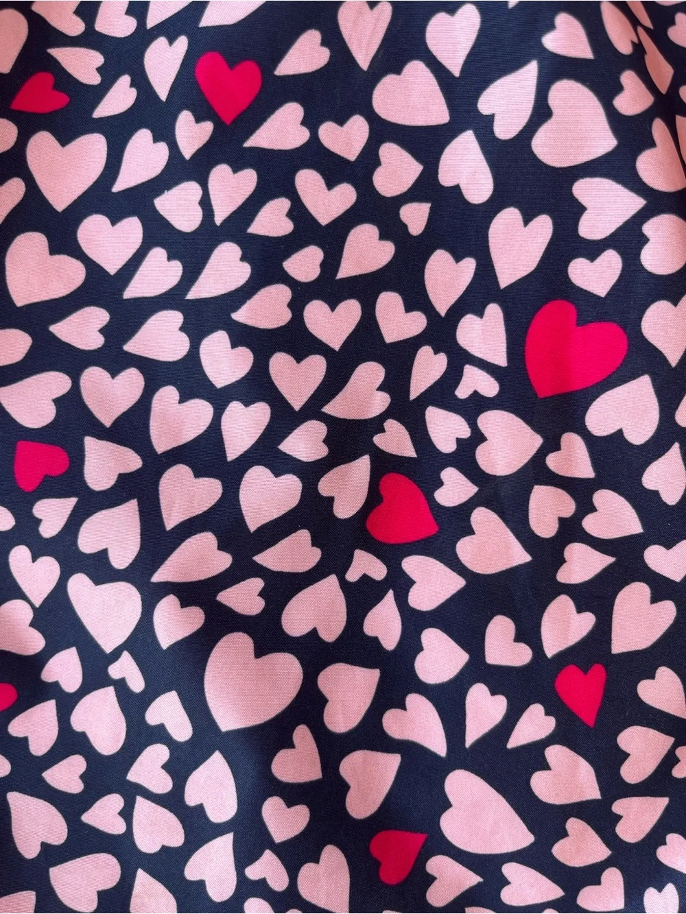 Joe Fresh Girls' Heart Print Hooded Raincoat - Pink & Black